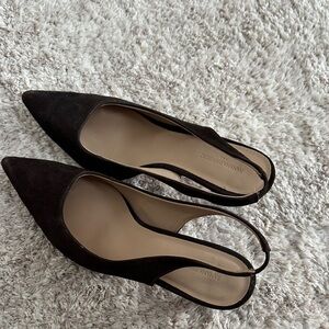 Banana Republic Dark Brown Slingback Heels